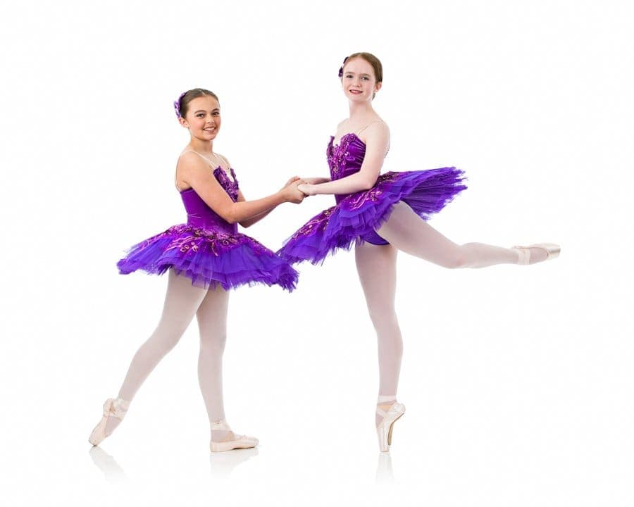 Ballet dancer practicing turnout and balance