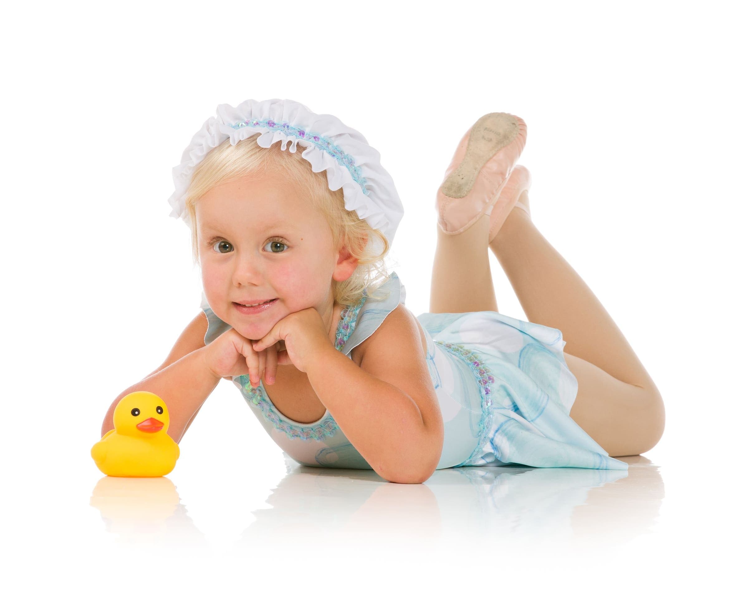 Young dancer in an introductory studio class
