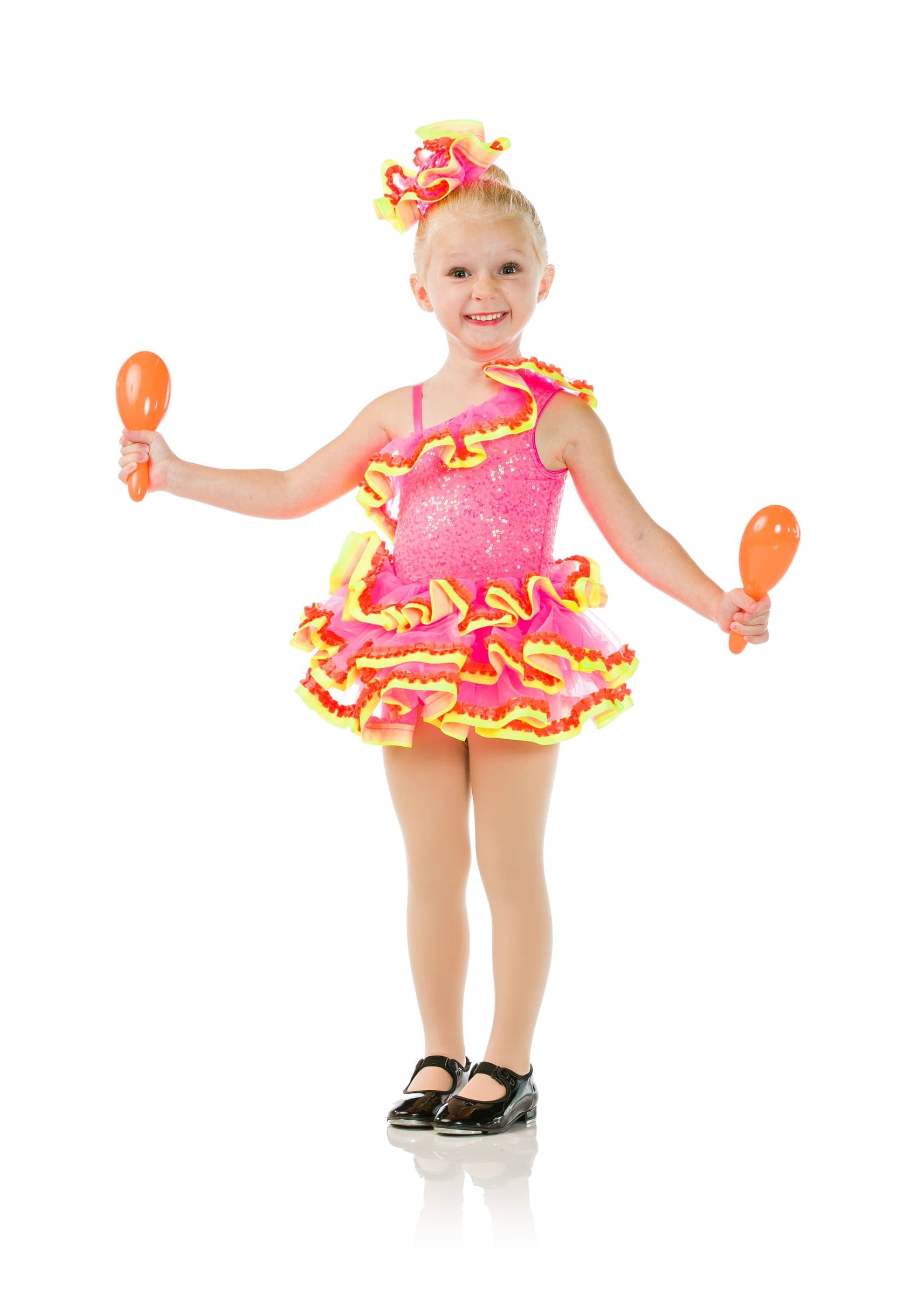 Tap dancers posing in costume