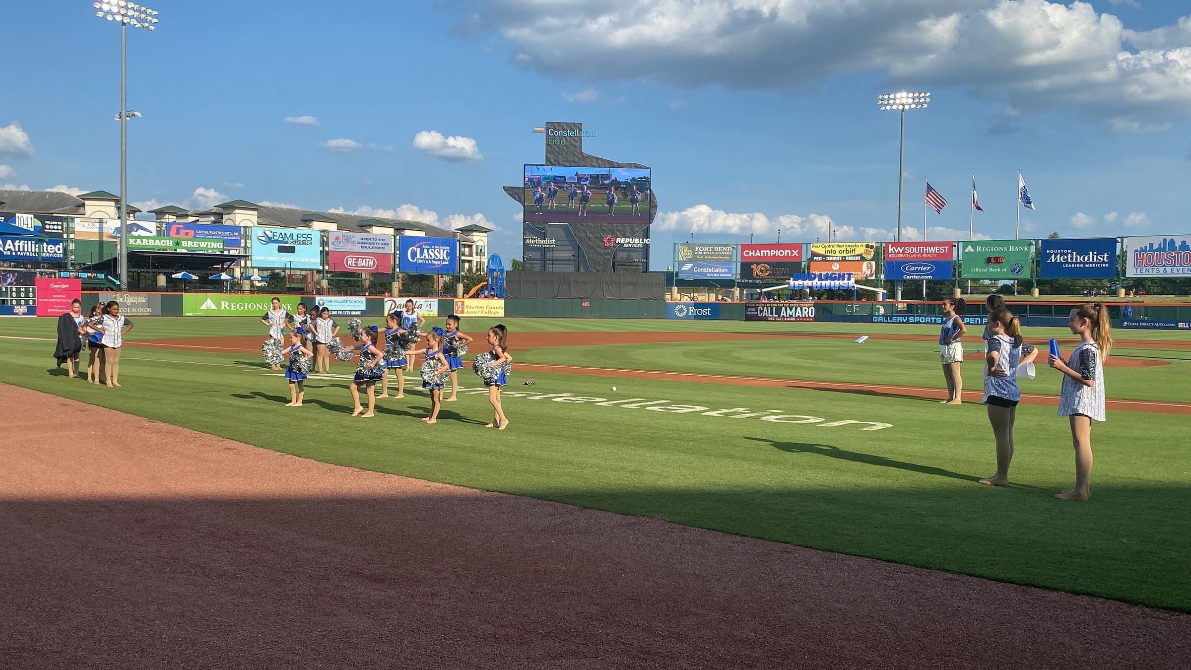 Academy dancers performing at a community event